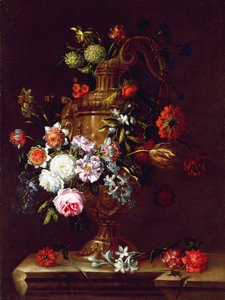 Still Life of flowers in an Urn, 17th century